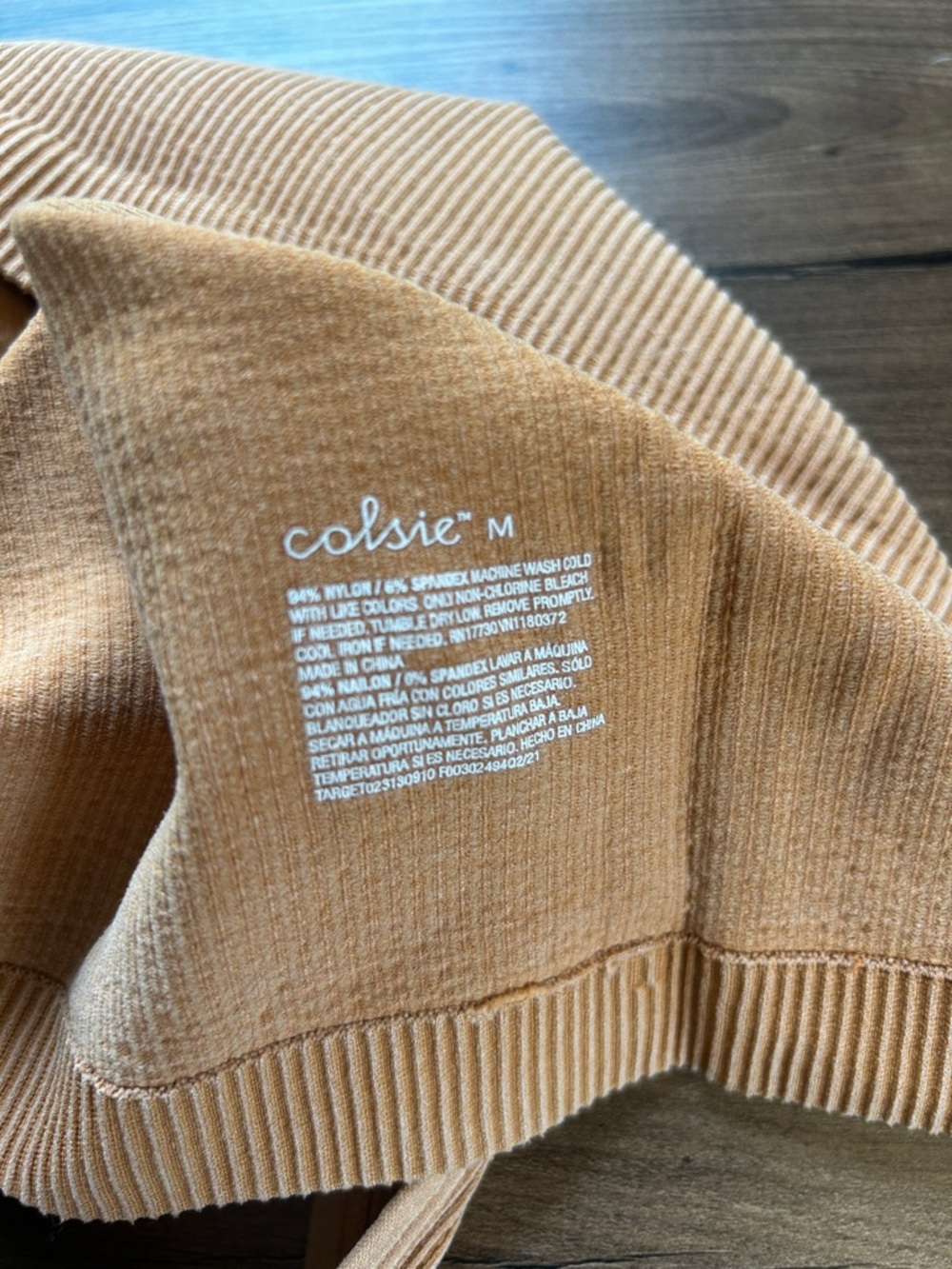 Colsie Ribbed Bralette Duo - Burnt Orange & Olive Green - Picture 4 of 4